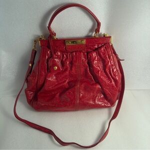 Authentic Miu Miu RN0533 Black Nappa Leather 2-Way Frame Hobo Pocket Bag